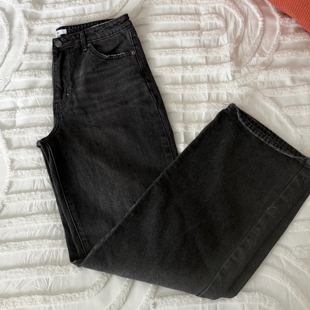 BP Black High Rise Flare Denim Jeans